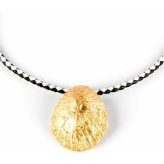 Dam - Läder Halsband Damhalsband Shabama Calobra Luxe Mässing Läder