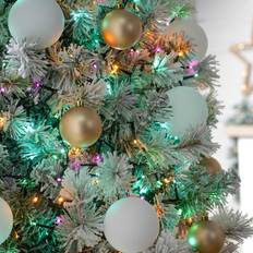 Festive 5ft Tree Sparkle Lights 520 Aurora LEDs Christmas Lamp