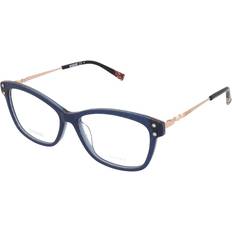 Glasögon & Läsglasögon Missoni MIS 0006 S6F 53 Blåa Glasögon Endast Båge Kvinna