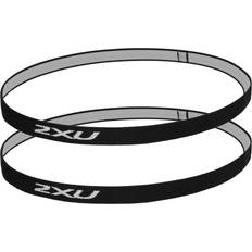 Yksivärinen Pannanauhat 2XU Skinny Headband 2 - White/Black