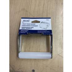 White Toilet Paper Holders Decko Toilet Tissue Holder Pack of 1 Chrome