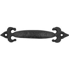 Building Materials pulls black hand forged iron cabinet handles