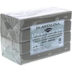 Grey Pottery Clay Plastalina Modeling Clay gray 4 1 2 lb. bar