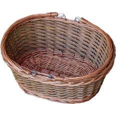 RED HAMPER Hamper S027/HOME Oval Swing Handle Shopping Basket