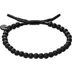 Skagen Herr Armband Skagen Menben Black Bead Pärledarmband, SKJM0213060