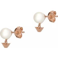 Emporio Armani Armbånd Emporio Armani Earrings White Pearl Stud Earrings gold Earrings for ladies