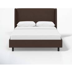 Low profile wood bed frame Joss & Main Tilly Upholstered Low Profile