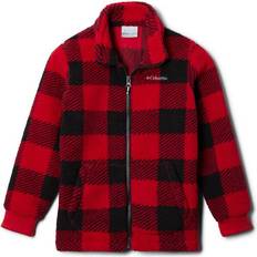 Columbia Boys' Rugged Ridge II Full Zip Sherpa- BlackRedPlaid