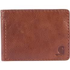 Mens wallets Carhartt Men's Bifold and Passcase, Durable Billfold Wallets, Available and Canvas Styles, Brown