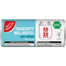 Müllentsorgung GUT&GÜNSTIG Müllbeutel ANTI-GERUCH 25,0 l transparent, 25 St.