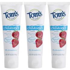 Toms fluoride free toothpaste Tom's of Maine s Silly Strawberry Fluoride Free Toothpaste 3 Pack