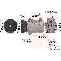 Tillbehör kompressor Van Wezel Kompressor, Klimaanlage 4300K103