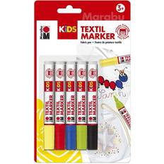 Marabu Hobbymaterial Marabu KiDS TEXTILMARKER, 5er-Sortierung