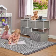 Chests Kid's Room Liberty House Toys Kids Grey 5 Drawer Storage Chest