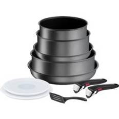 Tefal aftagelige håndtag Kasseroller & Stegepander Tefal Kogegrejssæt Ingenio Daily Chef On L7619302 Sæt med 10 Stk