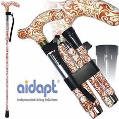 Aidapt extendable patterned walking stick oriental terracotta