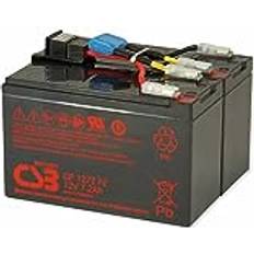 WSB Batteri CSB-SCD48 kompatibel batterisats för APC RBC48 Plug & Play passar för APC UPS DLA750 DLA750i SIA750ICH-45 SMT750 SMT750I SMT750ICH SMT750TW SMT750US SUA750 SUA750 SUA. 750I SUA750IX38