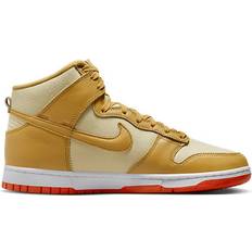 Gold - Nike Dunk Shoes Nike Dunk High Retro Premium M - Team Gold/Safety Orange/Wheat Gold