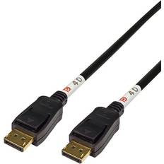 DisplayPort-DisplayPort - DisplayPort-kabler Deltaco DP40-1005 2.1 DisplayPort - DisplayPort M-M 0.5m