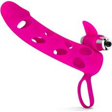 Penis Sleeve With Bullet Vibrator Pink