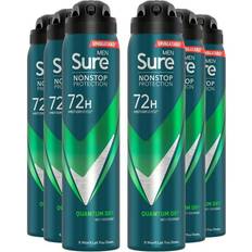 Sure men anti-perspirant 72h nonstop protection quantum dry deodorant, 12x250ml