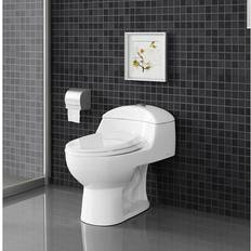 Toilets Swiss Madison Chateau Dual Flush Elongated One-Piece Toilet Seat Included