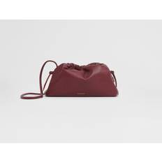 Mansur Gavriel Mini Cloud Clutch in Burgundy