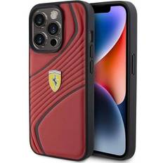 Ferrari Twist Metal Logo Case for iPhone 15 Pro