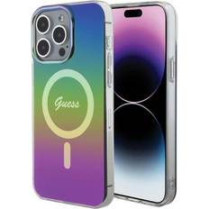 Guess iPhone 15 Pro Mobilskal Magsafe IML Iridescent Svart
