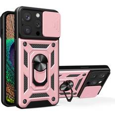 Iphone 15 pro max skal camshield Skal-man iPhone 15 Pro Max Mobilskal Camshield Hybrid Armor Rosa