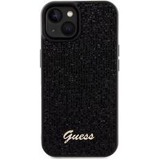 Guess iPhone 15 Mobilskal Disco Metal Script Svart