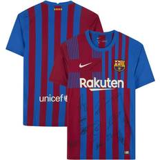 Sports Fan Products Barcelona Multi-Signed Nike 2021-22 Home Jersey