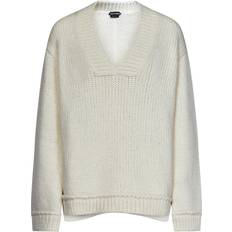 Tom Ford Tøj Tom Ford Strik V-neck Knitwear - Hvid