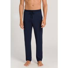 Hanro Bukser Hanro Mens Deep Vy Relaxed-fit Straight-leg Stretch-woven Pyjama Bottoms - Deep Navy
