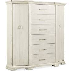 White armoire with drawers Hooker Furniture 5961-90011-ARMOIRE Traditions 64" Chest of Drawer