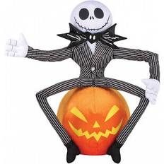 Halloween Garlands Horror-Shop Jack Skellington auf Kürbis Halloween Greeter