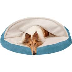 FurHaven Sherpa & Suede Snuggery Egg Crate Orthopedic Foam Dog Bed