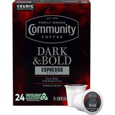 Food & Drinks Community Coffee Dark & Bold Espresso Roast 24 Keurig 2.0