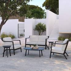 Aluminum Bistro Sets Oxford Garden Markoe 6 Bistro Set