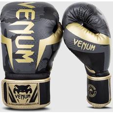 Martial Arts Venum Elite Boxing Gloves Gants de Boxe, Dark Camo/Or, Oz