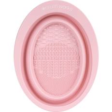 Ikke testet på dyr Børsterengøring Brushworks Silicone Makeup Cleaning Bowl