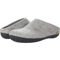 Glerups dk Modell BR-02 Unisex-Erwachsene Filz-Slipper, Damen,Herren Huettenschuhe, weibliche leger Filz-Pantoffel Slipper Puschen,Grey,39