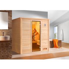Saunas Weka Massivholzsauna Bergen 2 mit Glastür