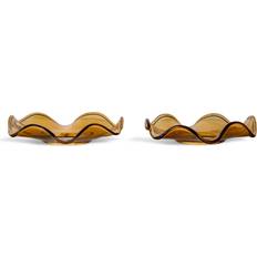 Sagaform Kaarsenhouders, Kaarsen & Huisgeuren Sagaform Viva Kaarsenmanchet 2-Pack Amber