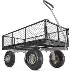 Utility Wagons GORILLA CARTS Cart Large 800 Pound Capacity Solid Steel Outdoor Garden Multi-Use Hauling Utility Wagon Cart