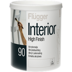 Flügger Träfärger Målarfärg Flügger High Finish 90 Träfärg White 0.75L