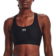 Under Armour Elastane/Lycra/Spandex Reggiseni Under Armour Mid Padless Sports Bra - Black - Female