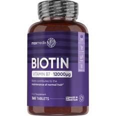 Biotin vitamin Maxmedix Biotin Vitamin B7 12000 mcg 365 pcs