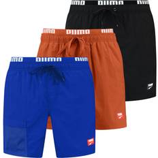 Puma Swim Men Utility Mid Shorts 1p Chili Powder, Male, Tøj, Badetøj, Orange