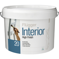 Halvmatt snickerifärg Flügger Interior High Finish 20 Träfärg White 3L